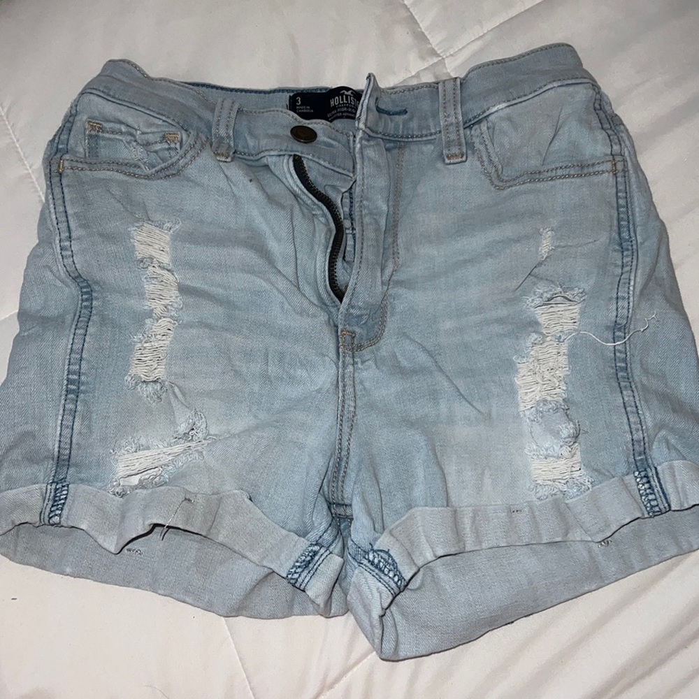 Hollister ultra high-rise jean shorts, 3” inseam